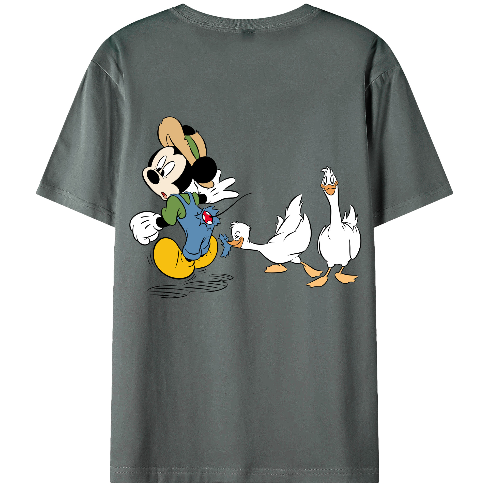 （画像用） ミッキーマウス Mickey Mouse 綿100％半袖Tシャツ（背面プリント）